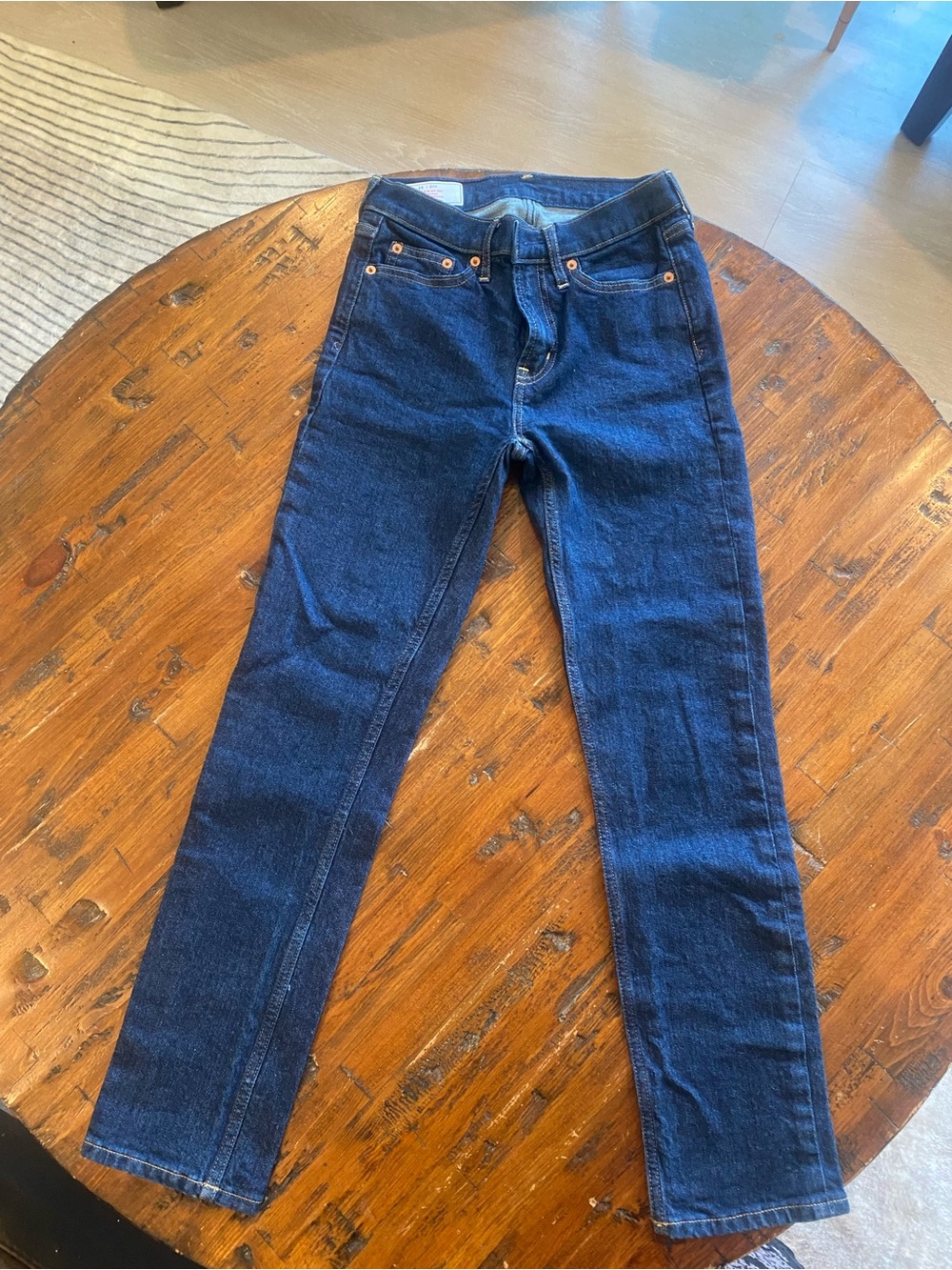 GAP Women's Skinny Jeans in Dark Blue Denim